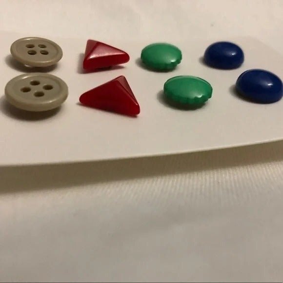 Retro Style Stud Earrings 4 Pairs Handmade - Picture 2 of 5